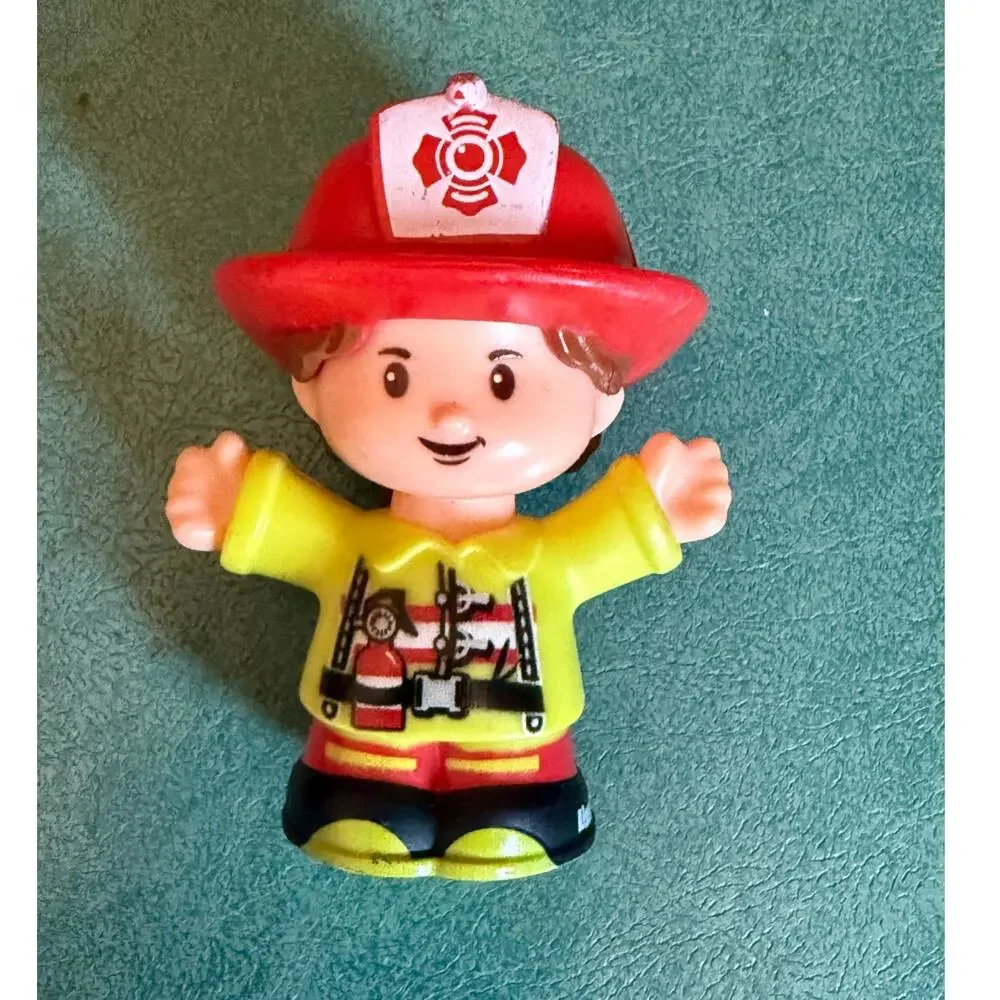 Y2K Kidcore Little People Firefighter Toy Figure Bundle